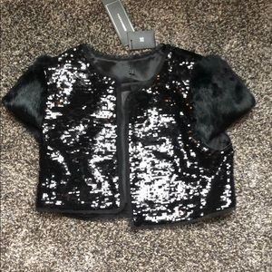 BCBGMAXAZRIA black bolero
